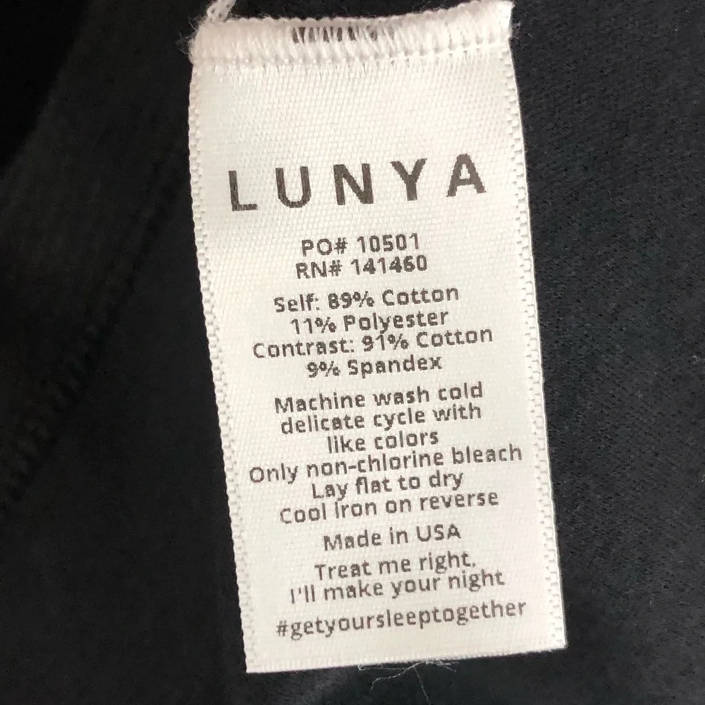 Lunya Black mini dress